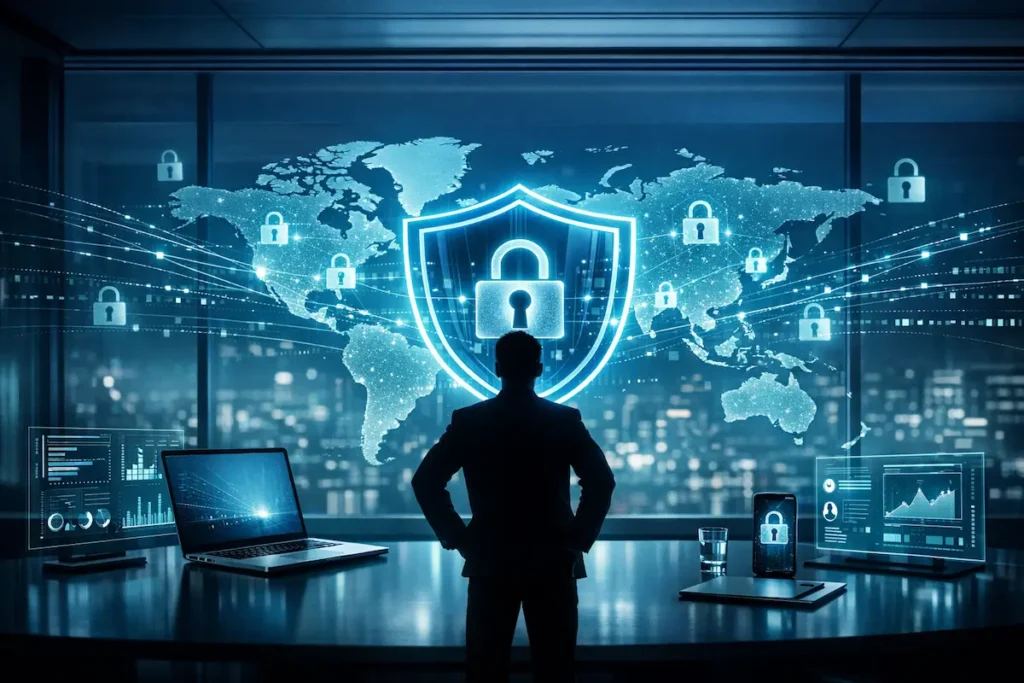 Global digital security and encrypted data protection with VPN 2026