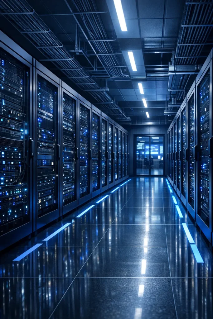 Infraestructura de servidor moderna NVMe Gen5 para hosting web 2026