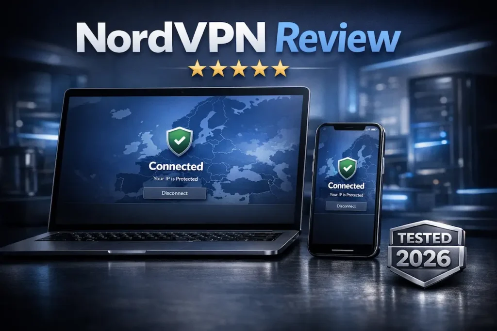 NordVPN Opiniones 2026 - Test de velocidad y seguridad en dispositivos