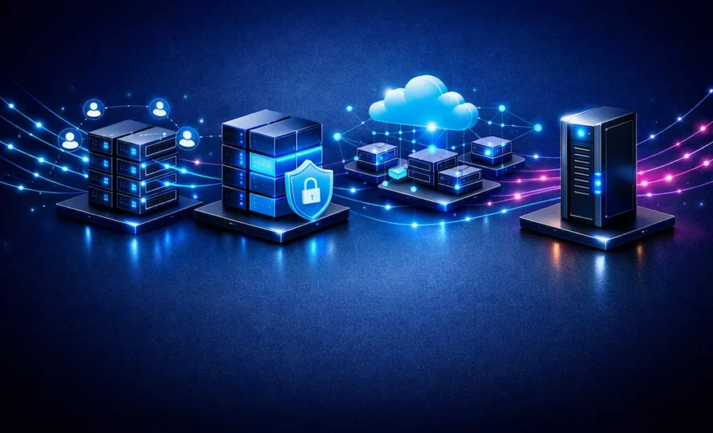 Comparativa de hosting compartido, VPS, cloud y servidor dedicado